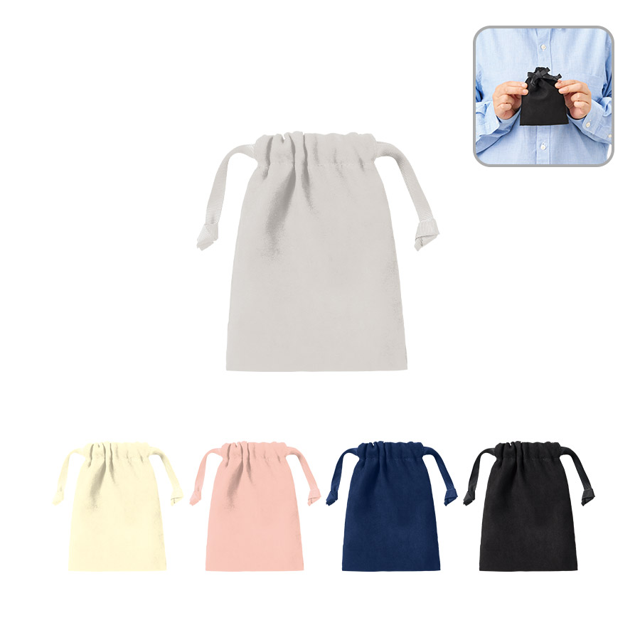 スウェード風巾着（S）