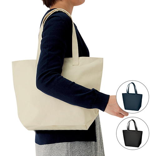 [ファスナー付バッグ] ベーシックファスナートート（L）