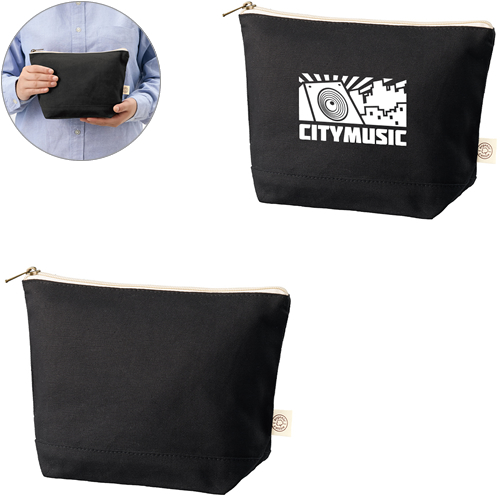 オーガニックコットンキャンバスデイリーポーチ（M）