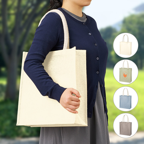 ジュートスクエアトート（ML）