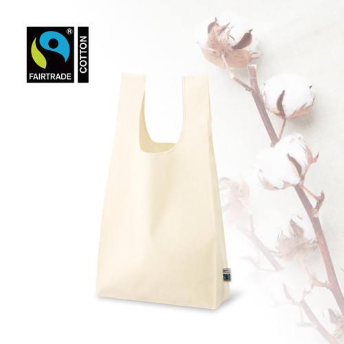 フェアトレードコットンマチ付マルシェバッグ