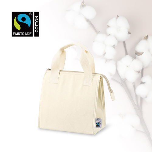 フェアトレードコットンスクエア保冷トート（S）