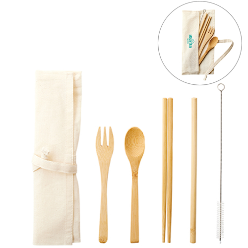 ＜アウトレット売切廃盤＞ カトラリーセット バンブータイプ（5点）