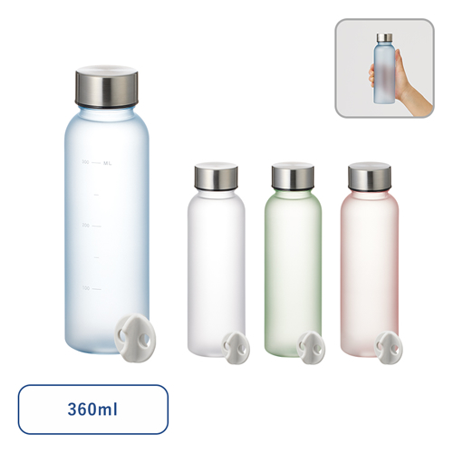 ＜アウトレット売切廃盤＞ シリコンシェイカーボール+目盛り付フロストボトル360ml セット