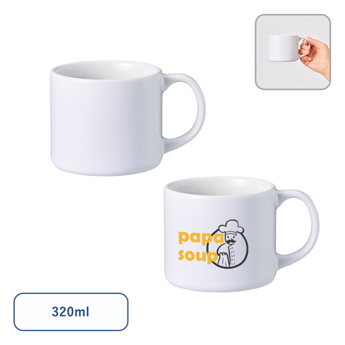 陶器マグストレート ショートワイド