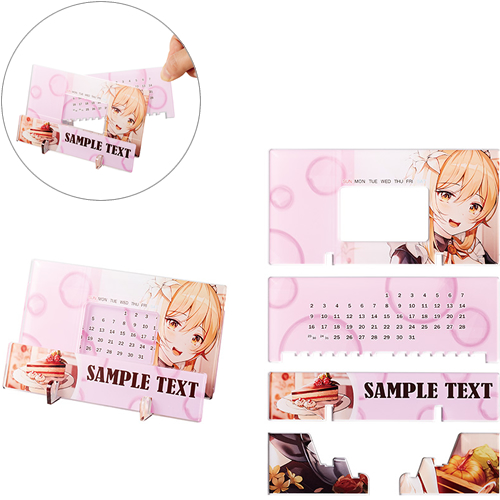 ＜名入れ代不要 印刷0円＞アクリル卓上カレンダー