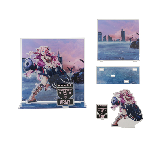 ＜名入れ代不要 印刷0円＞アクリルジオラマ（M）