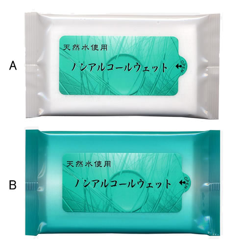 [ウエットティッシュ]  天然水使用ノンアルコールウェット