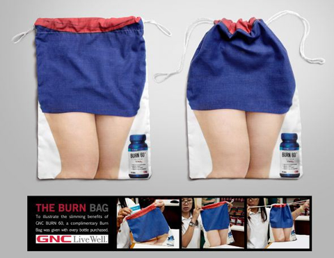 ダイエットに効果があるというサプリメントのショップバッグ