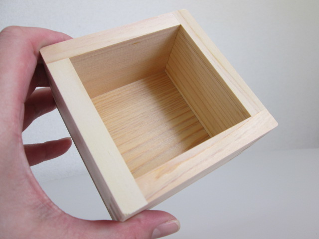 ノベルティ：ひのき 一合枡(ハダカ) 