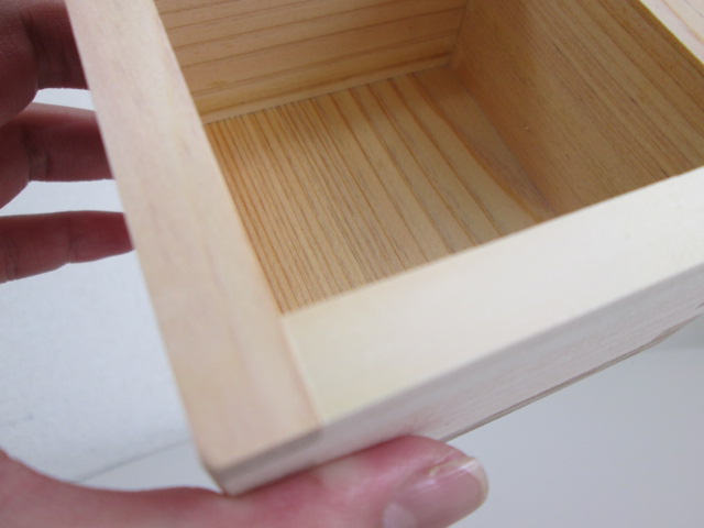 ノベルティ：ひのき 一合枡(ハダカ) 