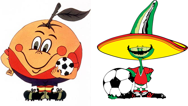 1982年 スペイン マスコット:Naranjito、1986年 メキシコ マスコット:Pike