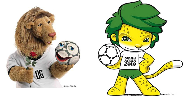 2006年 ドイツ マスコット:Goleo and Pille、2010年 南アフリカ共和国 マスコット:Zakumi