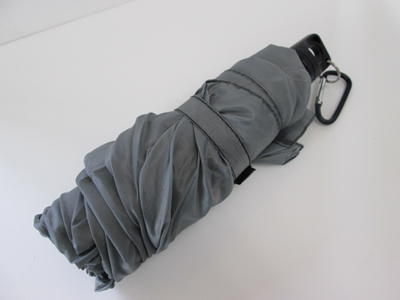 ノベルティ:ボトルケースアンブレラ カラビナ付 Aブラック