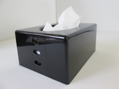 ノベルティ:ポケットティッシュケース 黒