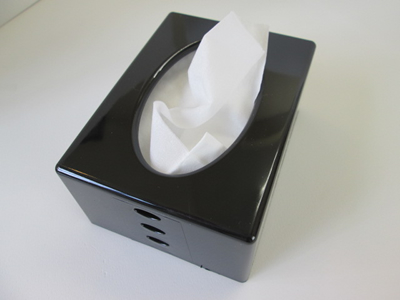 ノベルティ:ポケットティッシュケース 黒