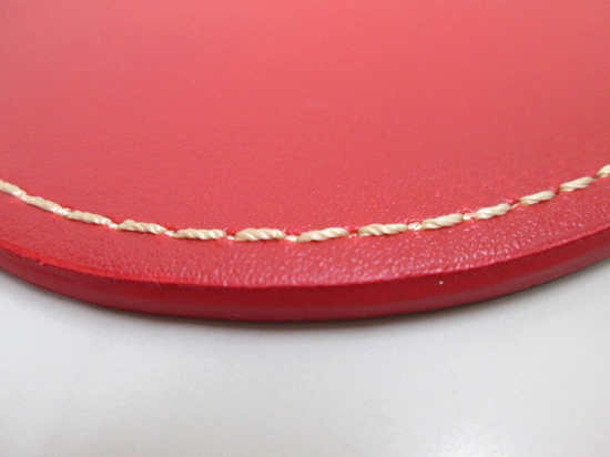 ノベルティ:コースター(丸型) レッド