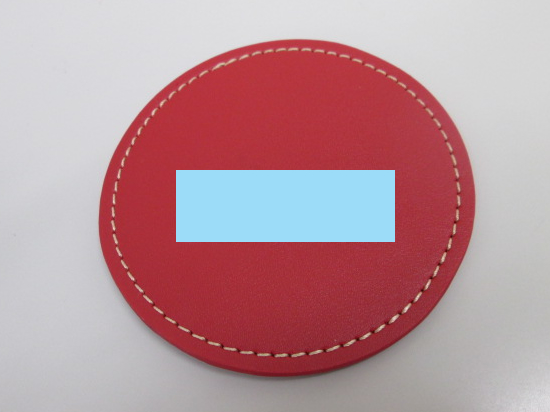 ノベルティ:コースター(丸型) レッド