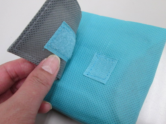 ノベルティ:たためるツインカラートート(タテ) A/ブルー