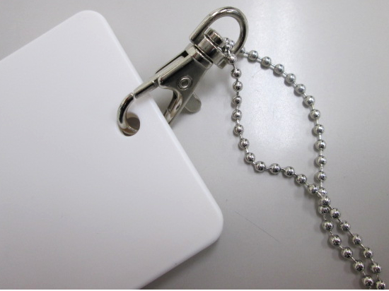 ノベルティ:フラットパスケース ホワイト