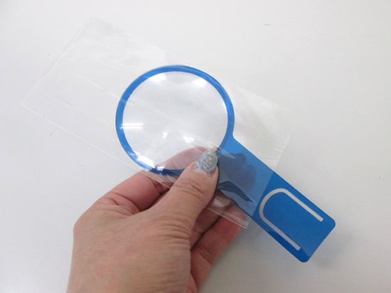 ノベルティ:60mmしおりルーペ アソート