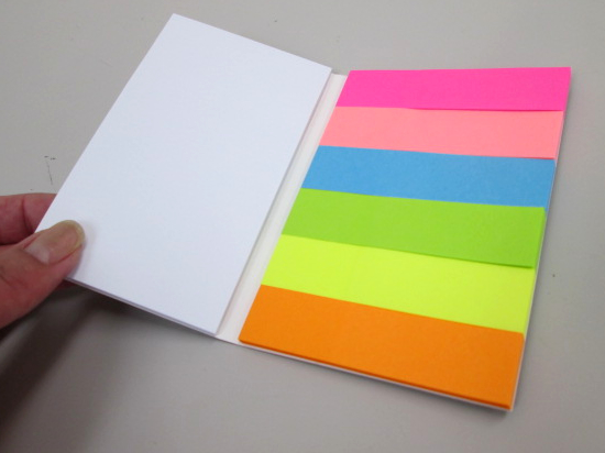 ノベルティ:6+1付箋セット A/ブラック