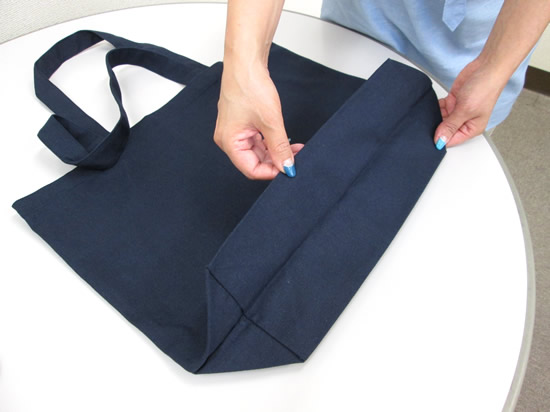 ノベルティ:キャンバスデイリートート(L) ミッドナイトブルー