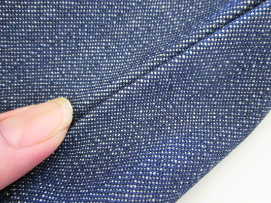 ノベルティ:デニムフラットポというーチ(S)インディゴ