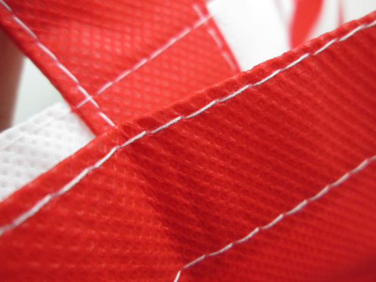 ノベルティ:不織布コンビトート(L) レッド