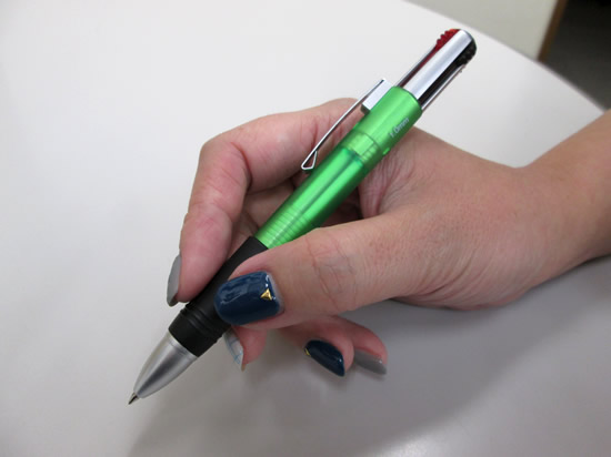 ノベルティ:4ノックボールペン グリーン