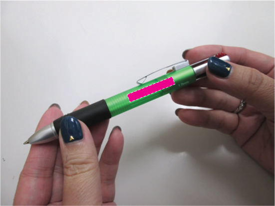 ノベルティ:4ノックボールペン グリーン