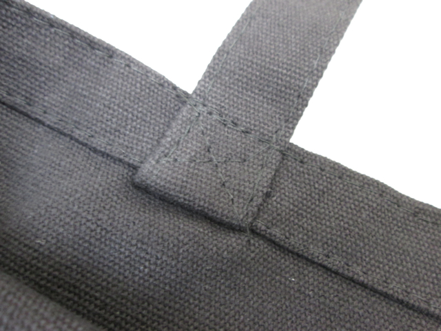 ノベルティ：キャンバストート（マチあり／縦） 黒