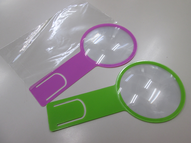 ノベルティ:60mmしおりルーペ アソート