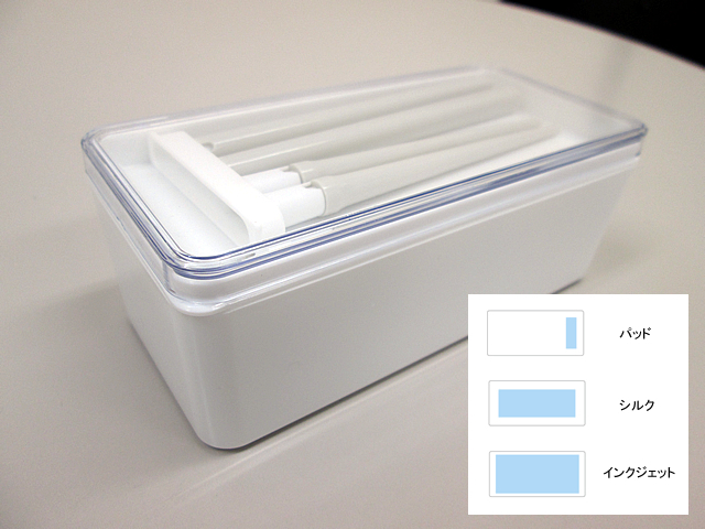 ノベルティ:クリアランチボックス(箸付)