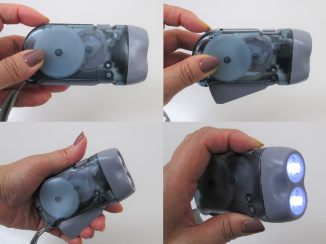 ノベルティ：ダイナモLEDライト  