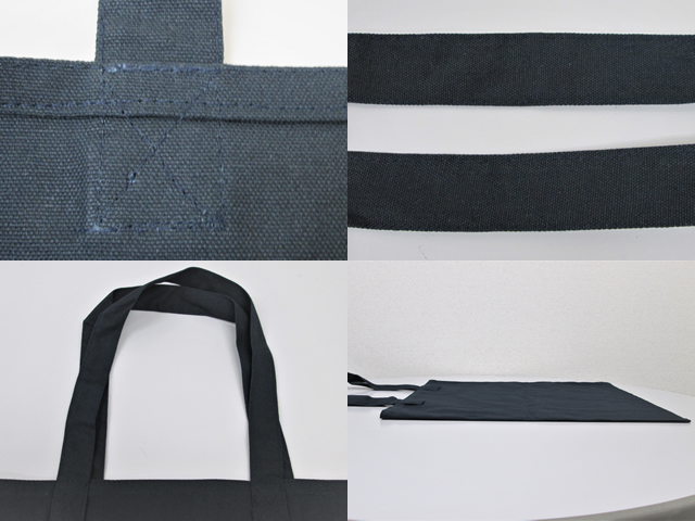 厚手コットンバッグ（M） ネイビー