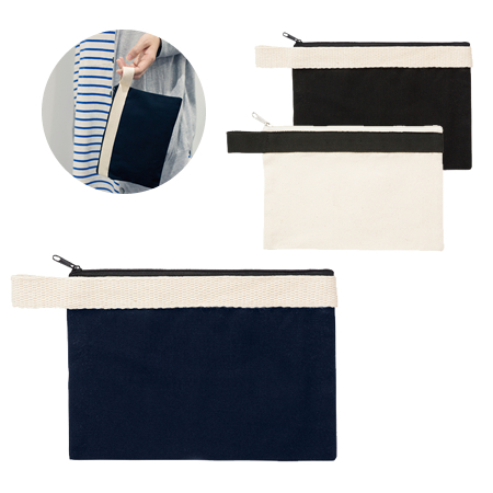 キャンバスベルトストラップポーチ(S) ナチュラル